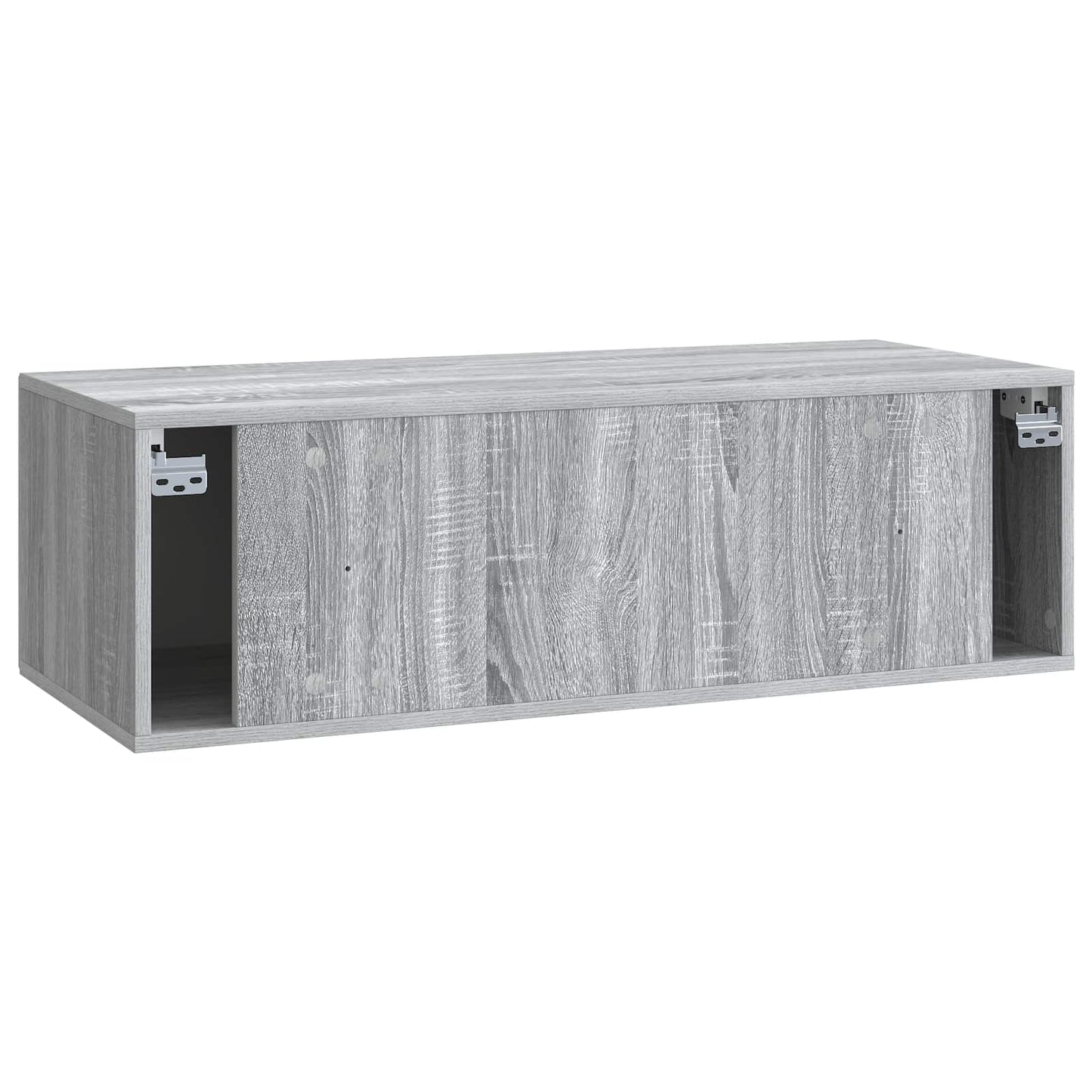 Fali TV szekrény Szürke Sonoma 98 x 41 x 30 cm Szerelt Fa