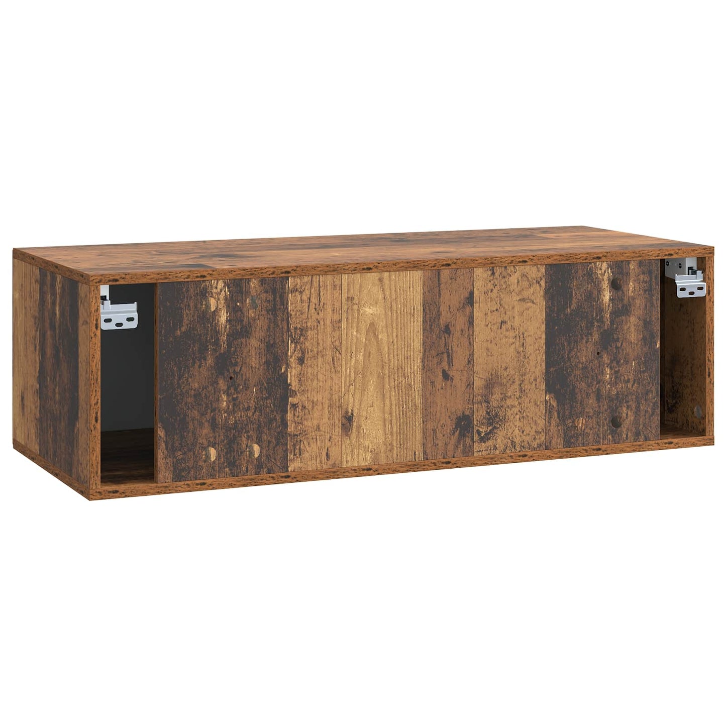 Fali TV szekrény Antik Fa 98 x 41 x 30 cm Szerelt Fa