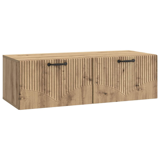 Fali TV szekrény Kézműves Tölgy 98 x 41 x 30 cm Szerelt Fa