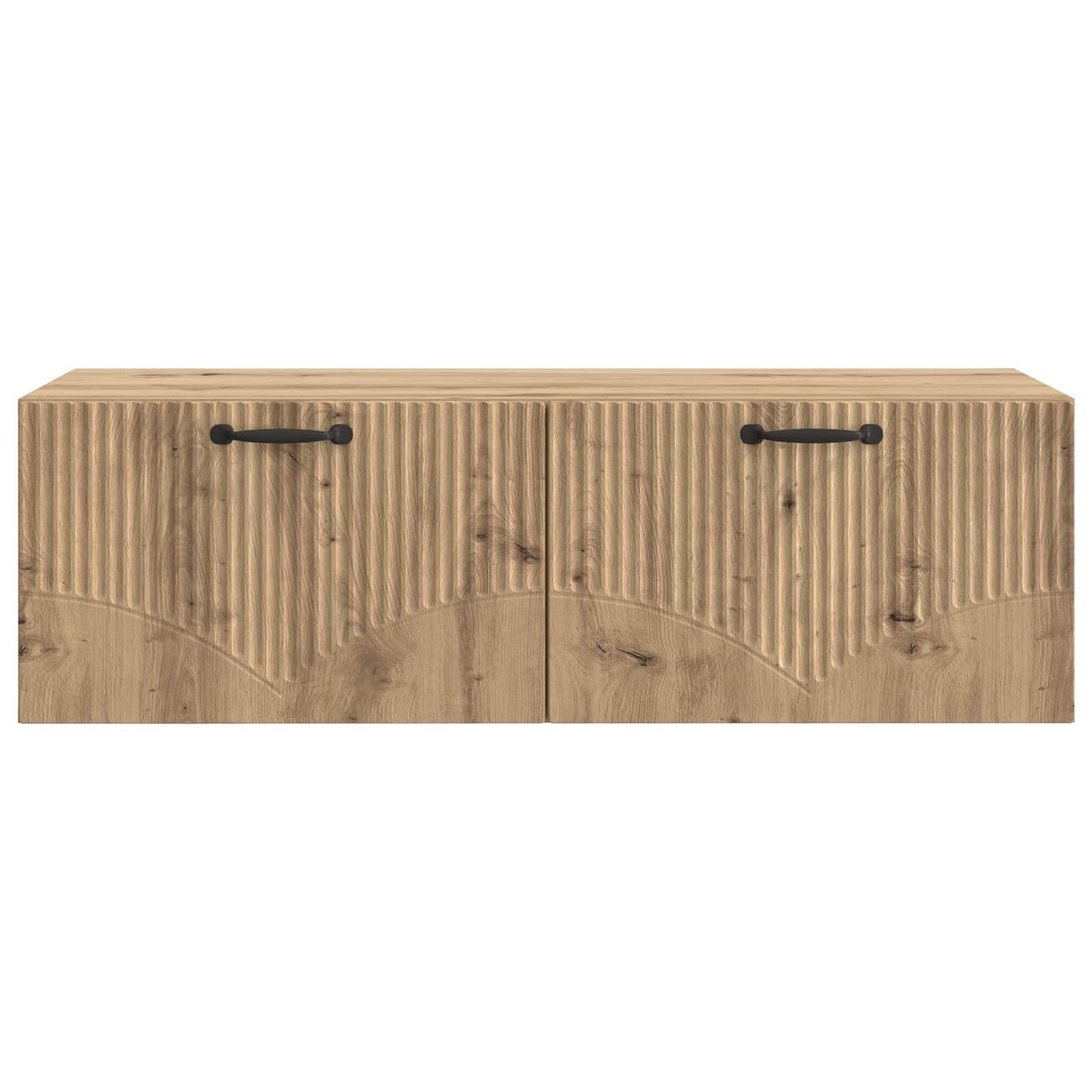 Fali TV szekrény 98 x 41 x 30 cm Kézműves Tölgy Szerelt Fa