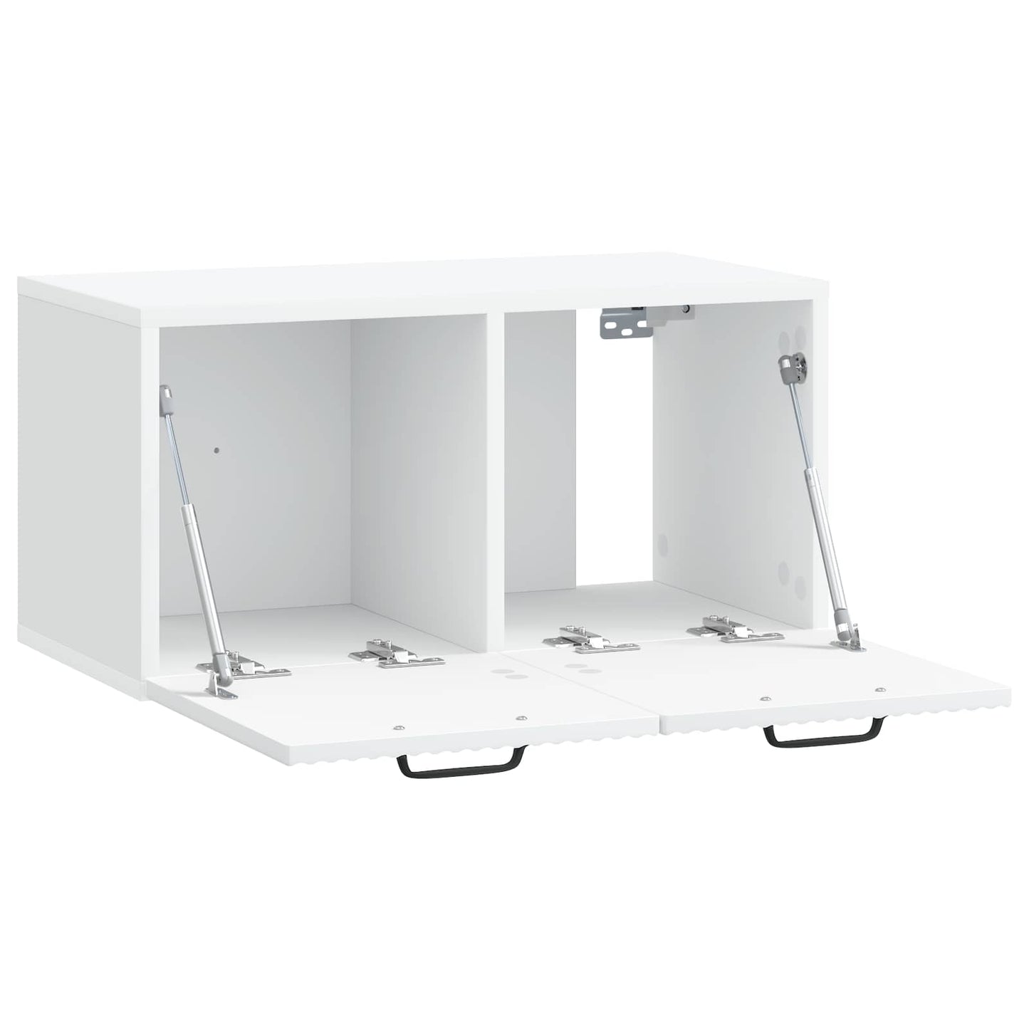 Fali TV szekrény Fehér 59,5 x 31 x 30 cm Szerelt Fa