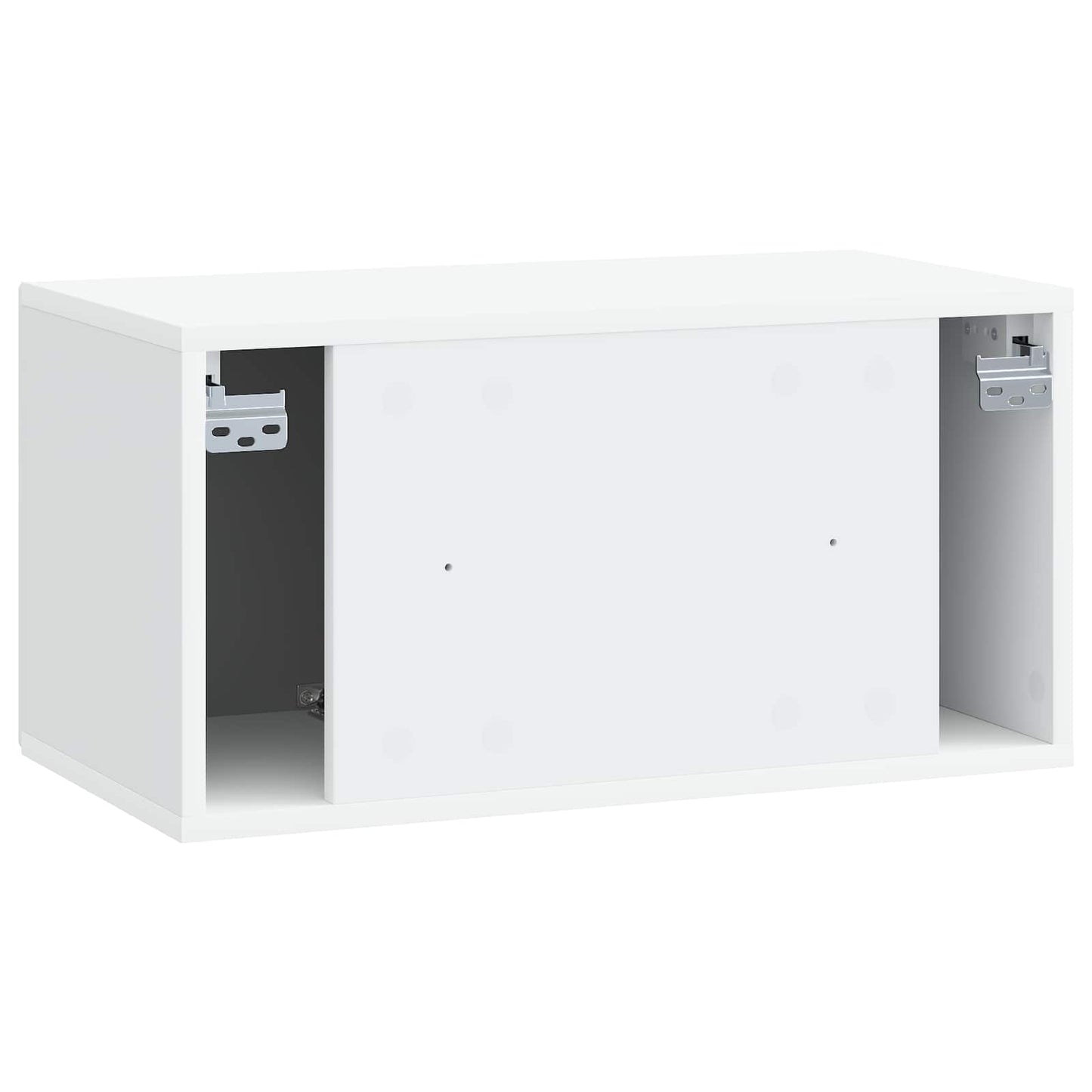 Fali TV szekrény Fehér 59,5 x 31 x 30 cm Szerelt Fa