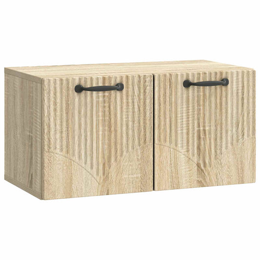 Fali TV szekrény Sonoma Tölgy 59,5 x 31 x 30 cm Szerelt Fa