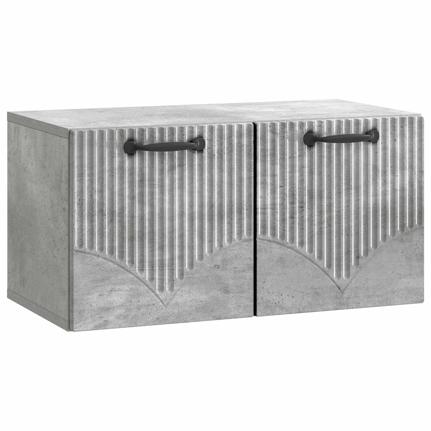 Fali TV szekrény Betonszürke 59,5 x 31 x 30 cm Szerelt Fa