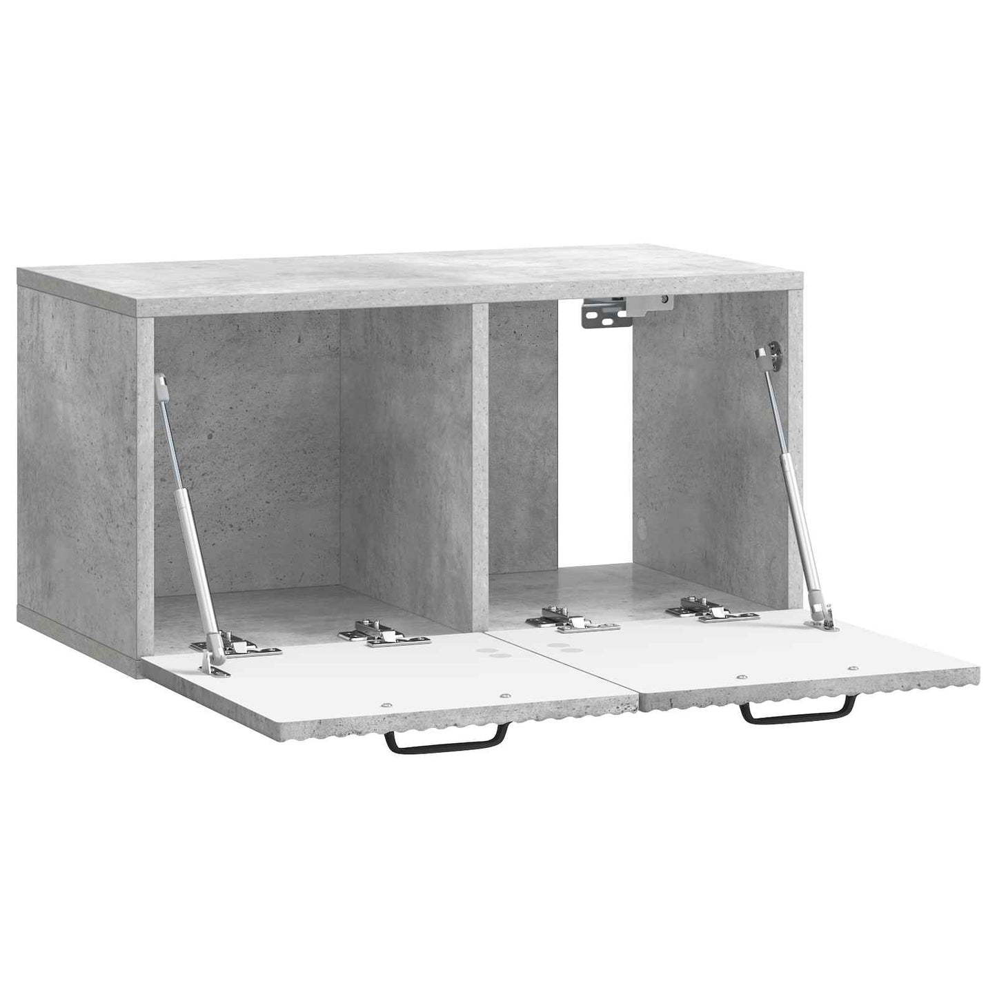 Fali TV szekrény Betonszürke 59,5 x 31 x 30 cm Szerelt Fa