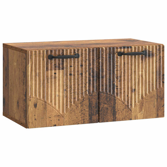 Fali TV szekrény Antik Fa 59,5 x 31 x 30 cm Szerelt Fa