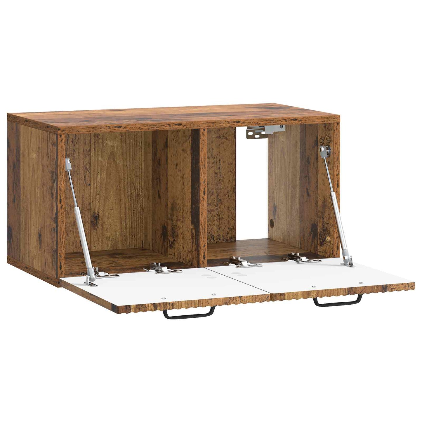 Fali TV szekrény Antik Fa 59,5 x 31 x 30 cm Szerelt Fa