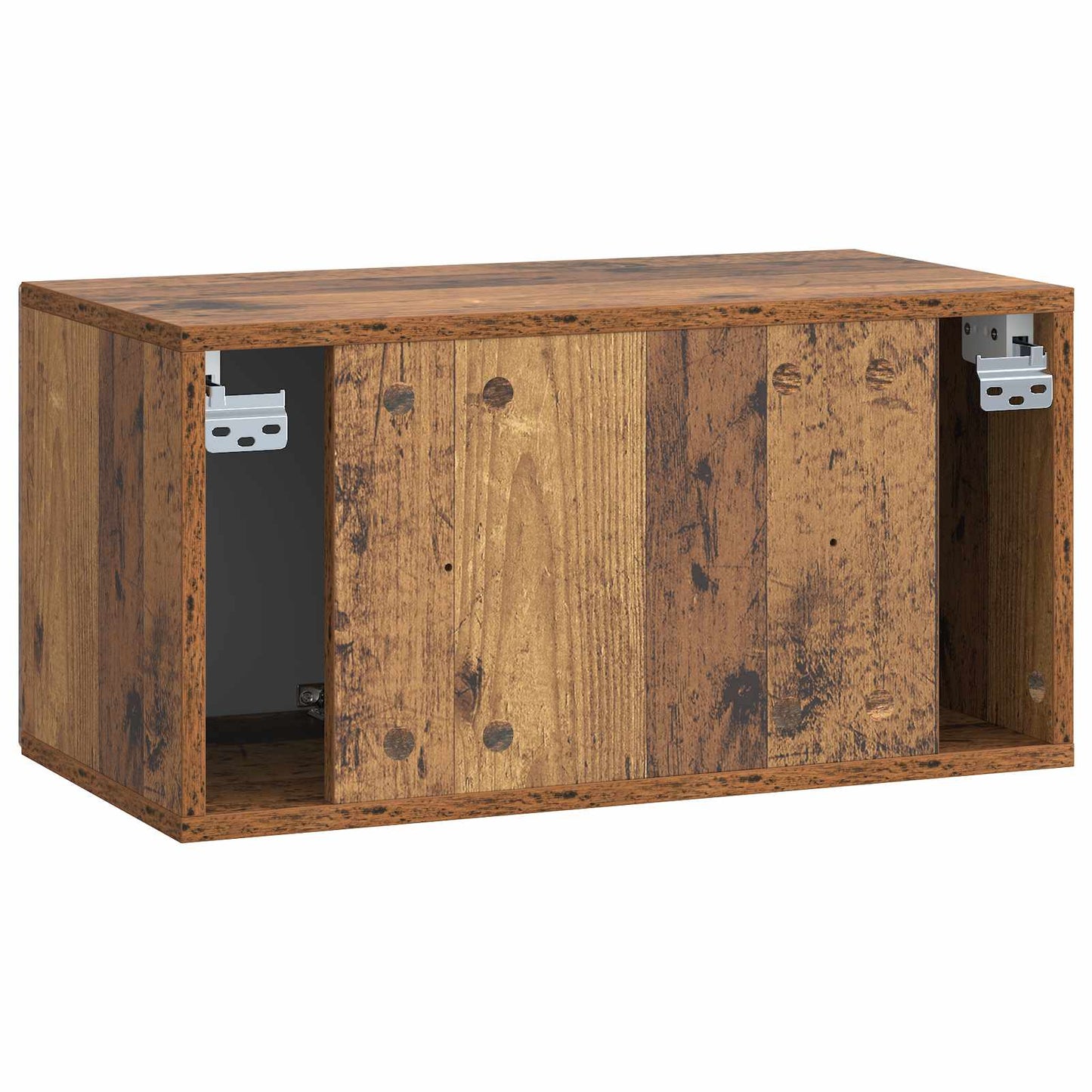 Fali TV szekrény Antik Fa 59,5 x 31 x 30 cm Szerelt Fa