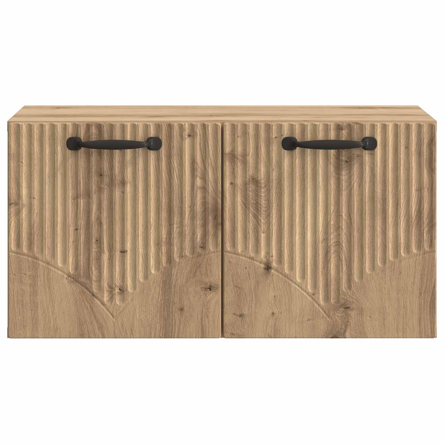 Fali TV szekrény 59,5 x 31 x 30 cm Kézműves Tölgy Szerelt Fa