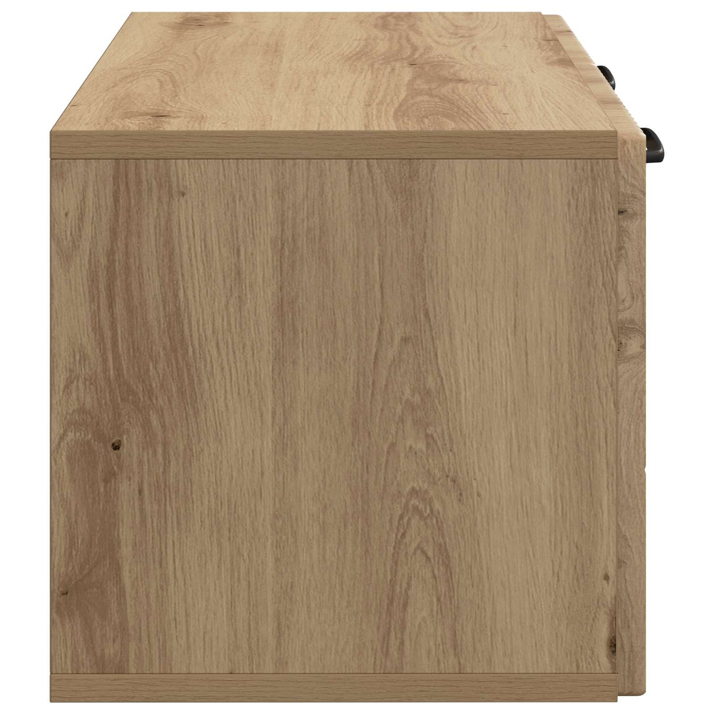 Fali TV szekrény 59,5 x 31 x 30 cm Kézműves Tölgy Szerelt Fa