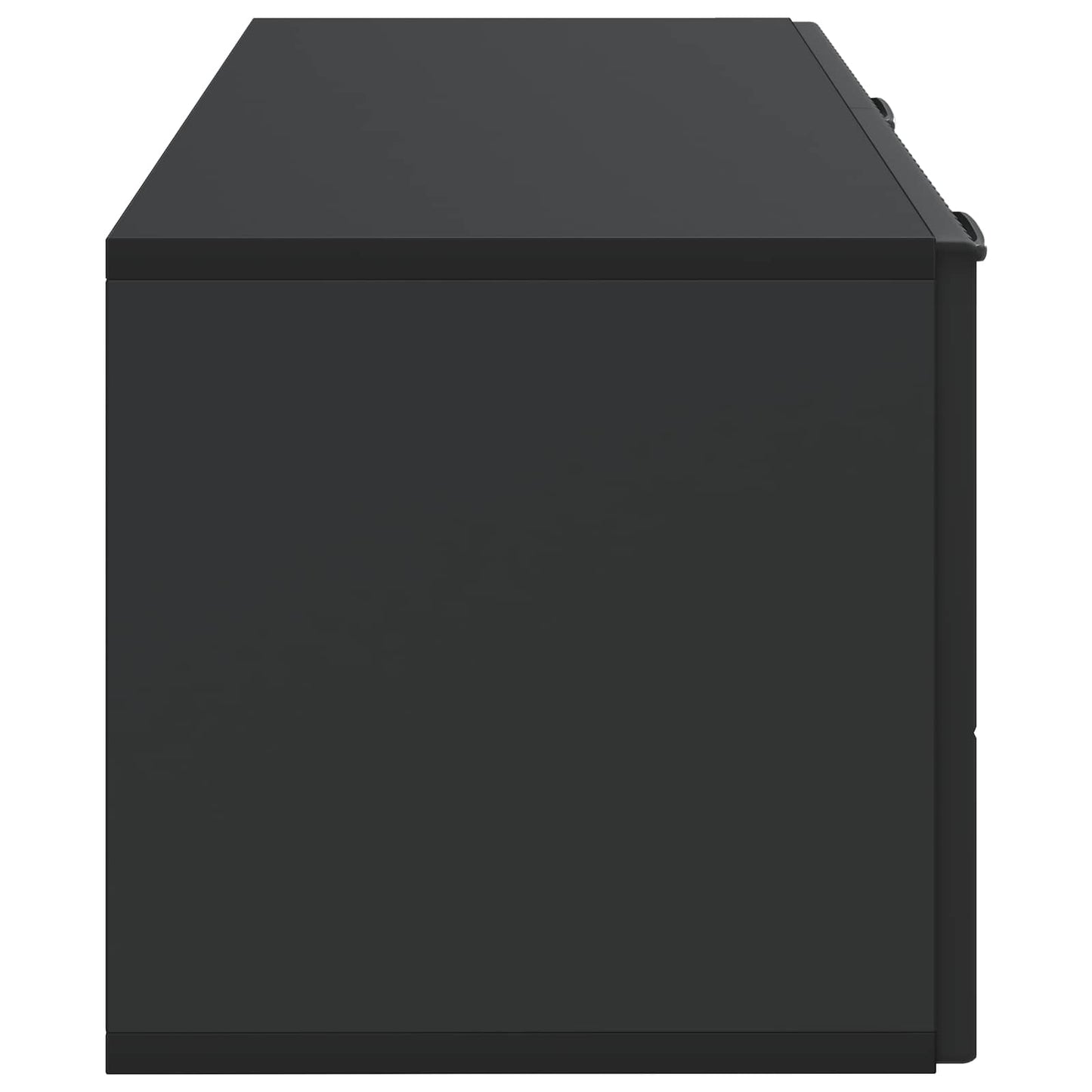 Fali TV szekrény Fekete 78,5 x 31 x 30 cm Szerelt Fa