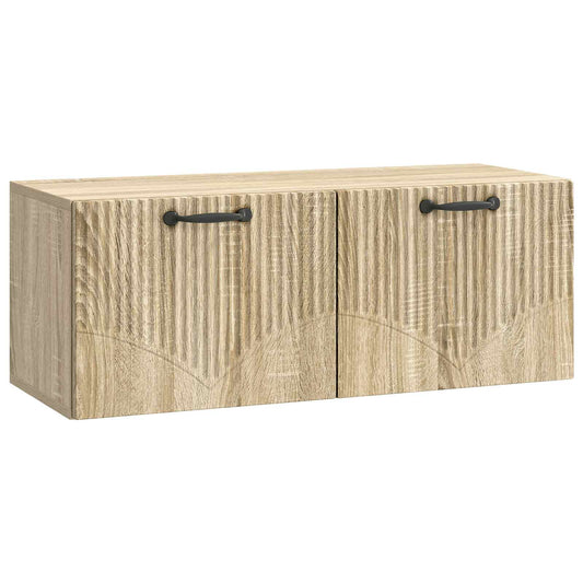 Fali TV szekrény Sonoma Tölgy 78,5 x 31 x 30 cm Szerelt Fa