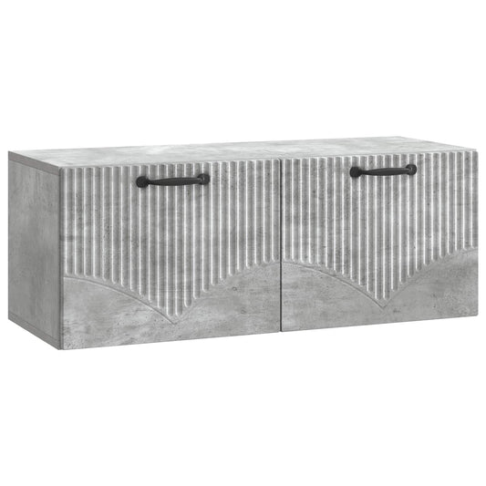 Fali TV szekrény Betonszürke 78,5 x 31 x 30 cm Szerelt Fa