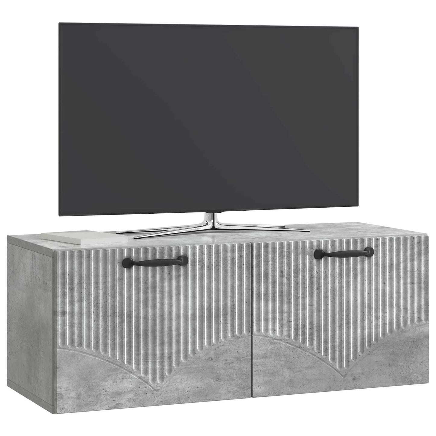Fali TV szekrény Betonszürke 78,5 x 31 x 30 cm Szerelt Fa