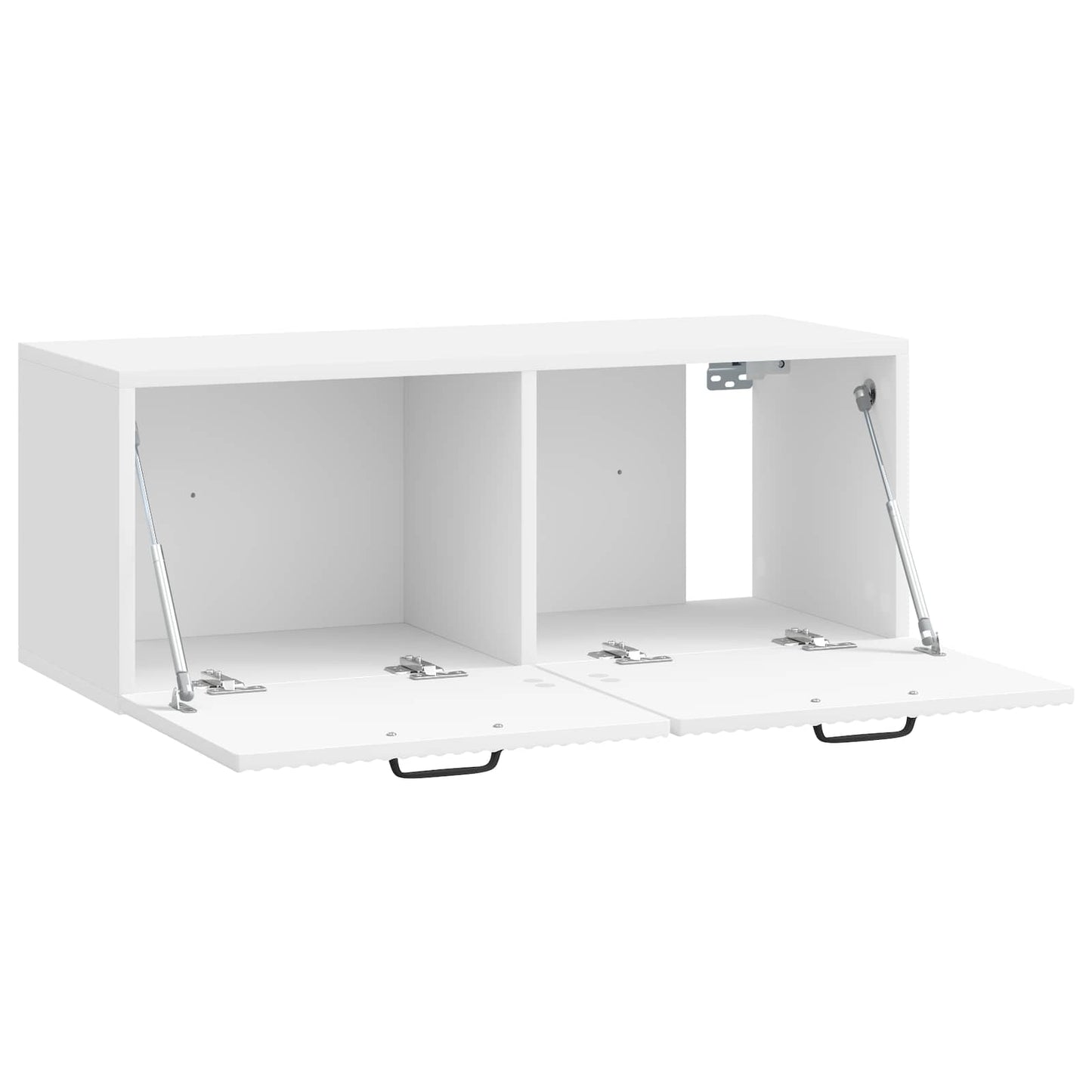 Fali TV szekrény Magasfényű Fehér 78,5 x 31 x 30 cm Szerelt Fa