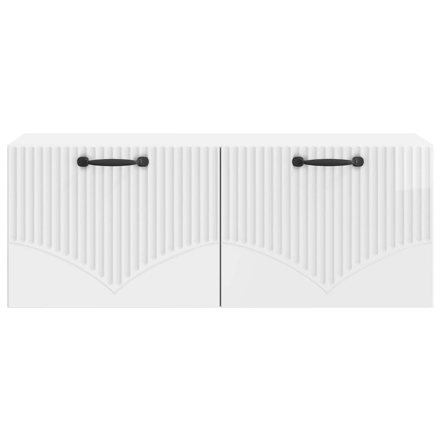 Fali TV szekrény Magasfényű Fehér 78,5 x 31 x 30 cm Szerelt Fa