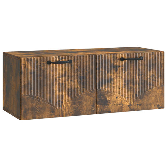 Fali TV szekrény Füstös Tölgy 78,5 x 31 x 30 cm Szerelt Fa