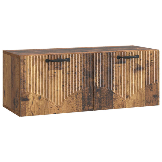 Fali TV szekrény Antik Fa 78,5 x 31 x 30 cm Szerelt Fa