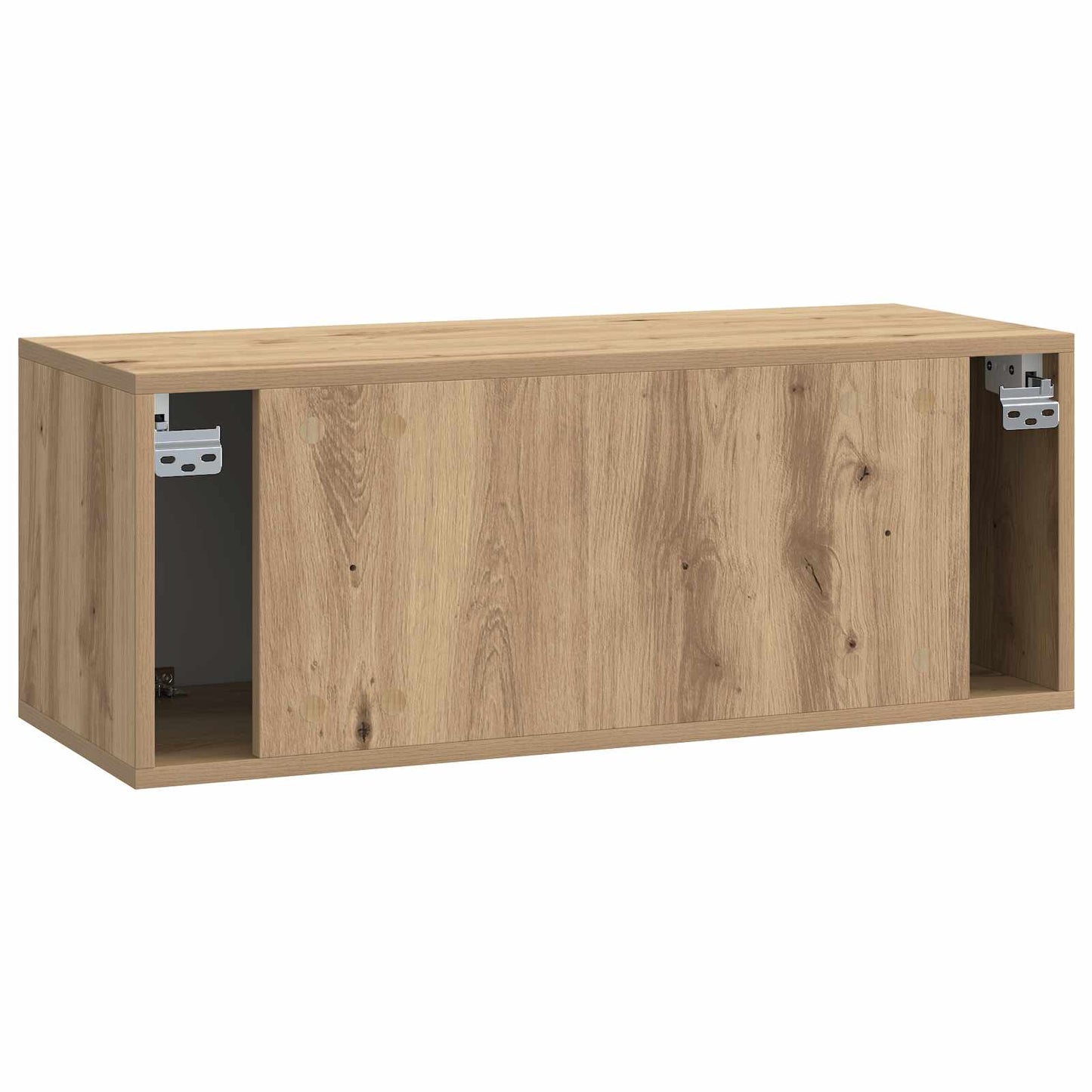 Fali TV szekrény 78,5 x 31 x 30 cm Kézműves Tölgy Szerelt Fa
