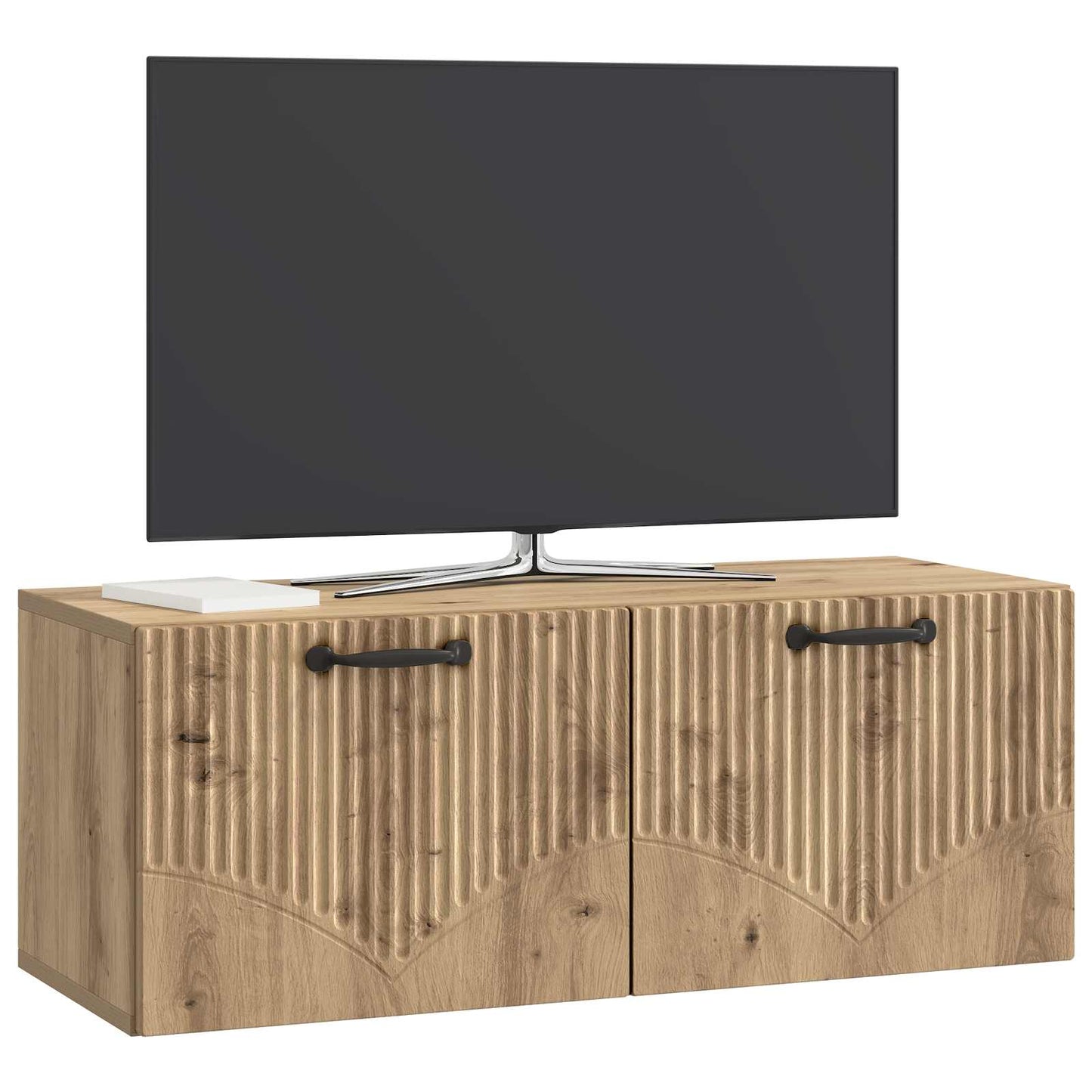 Fali TV szekrény 78,5 x 31 x 30 cm Kézműves Tölgy Szerelt Fa