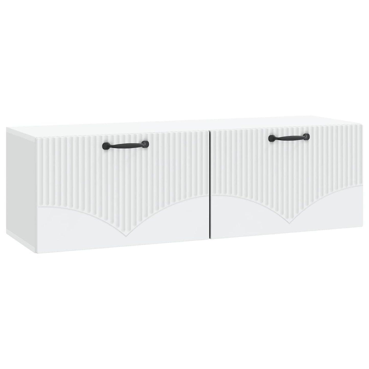Fali TV szekrény Fehér 98 x 31 x 30 cm Szerelt Fa