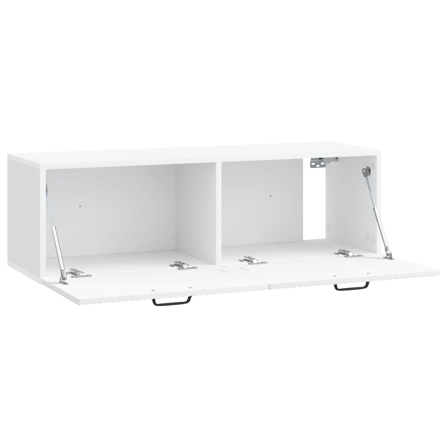 Fali TV szekrény Fehér 98 x 31 x 30 cm Szerelt Fa