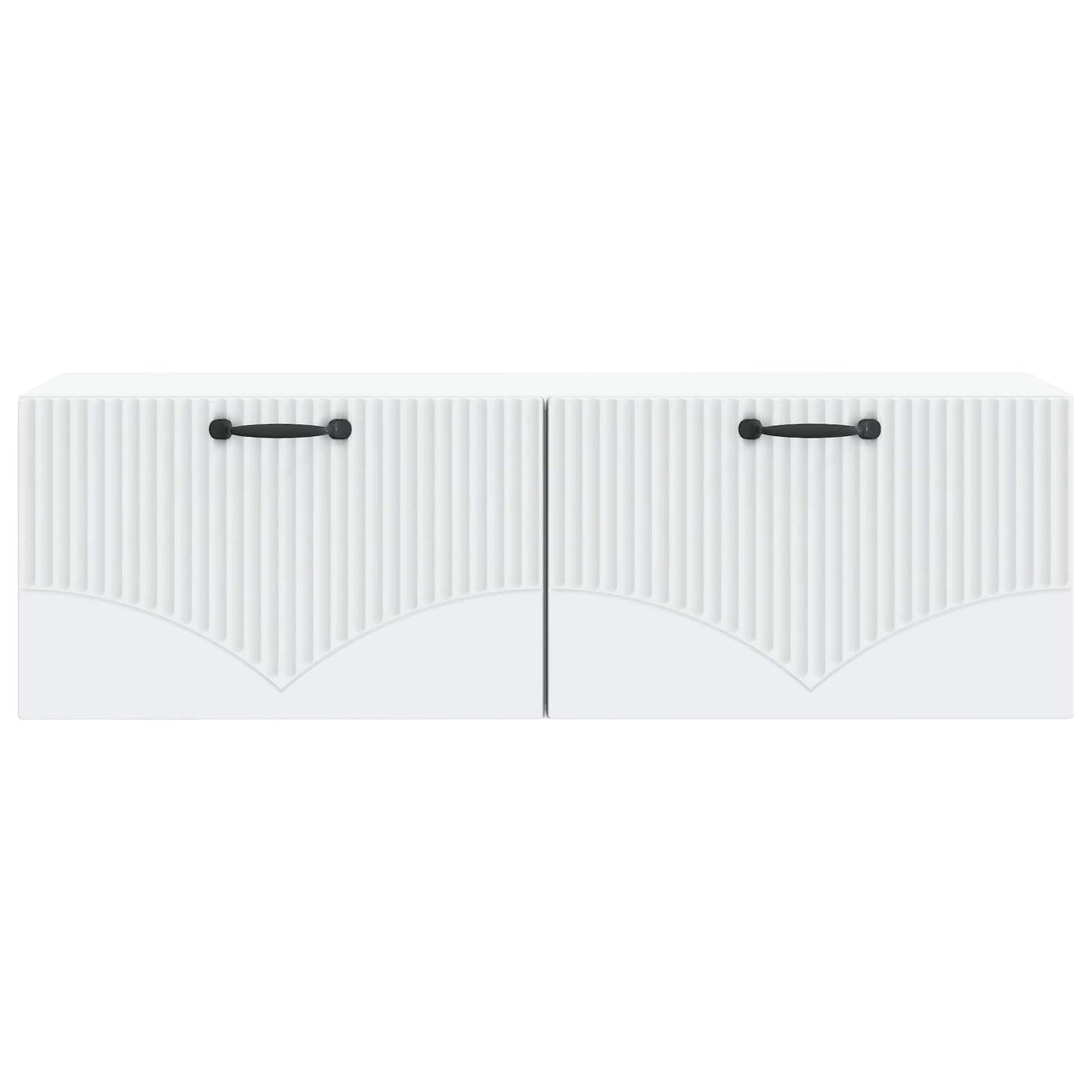 Fali TV szekrény Fehér 98 x 31 x 30 cm Szerelt Fa