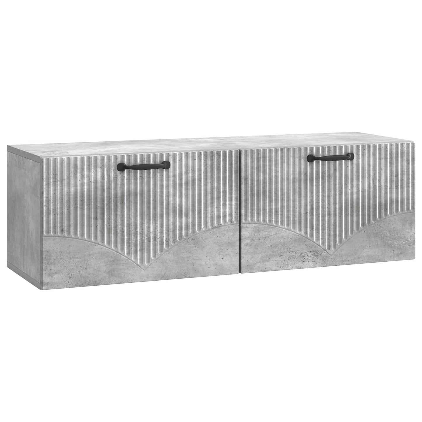 Fali TV szekrény Betonszürke 98 x 31 x 30 cm Szerelt Fa
