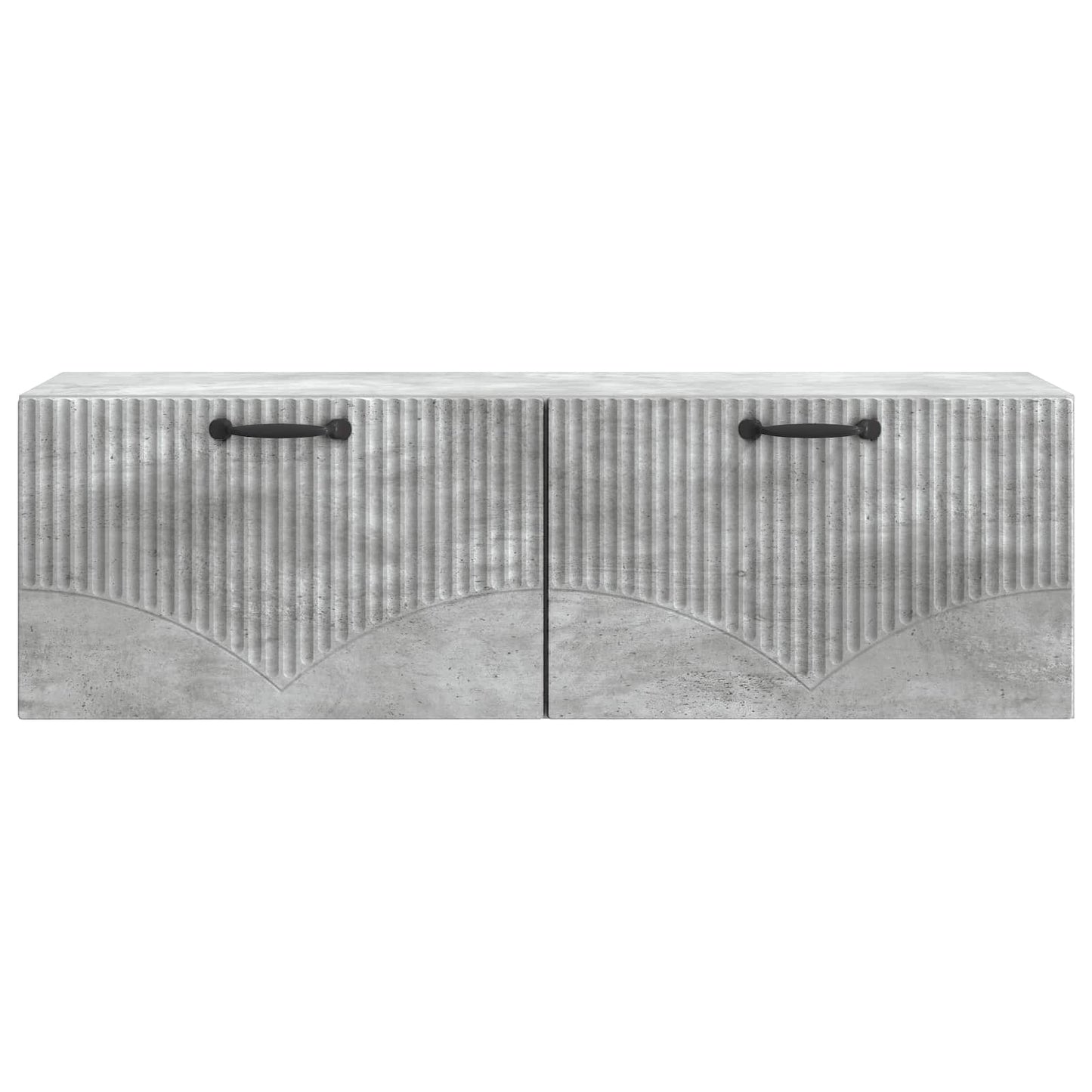 Fali TV szekrény Betonszürke 98 x 31 x 30 cm Szerelt Fa