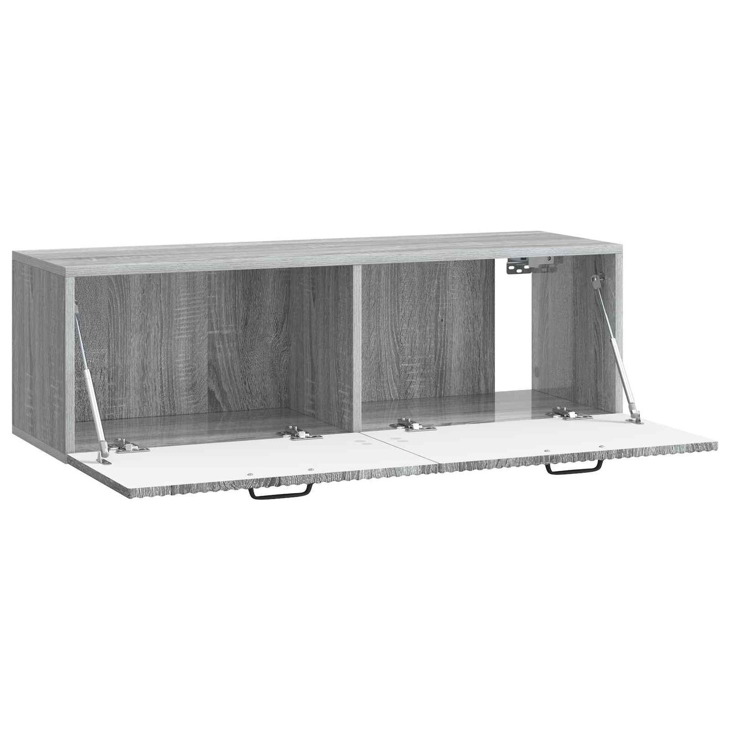 Fali TV szekrény Szürke Sonoma 98 x 31 x 30 cm Szerelt Fa