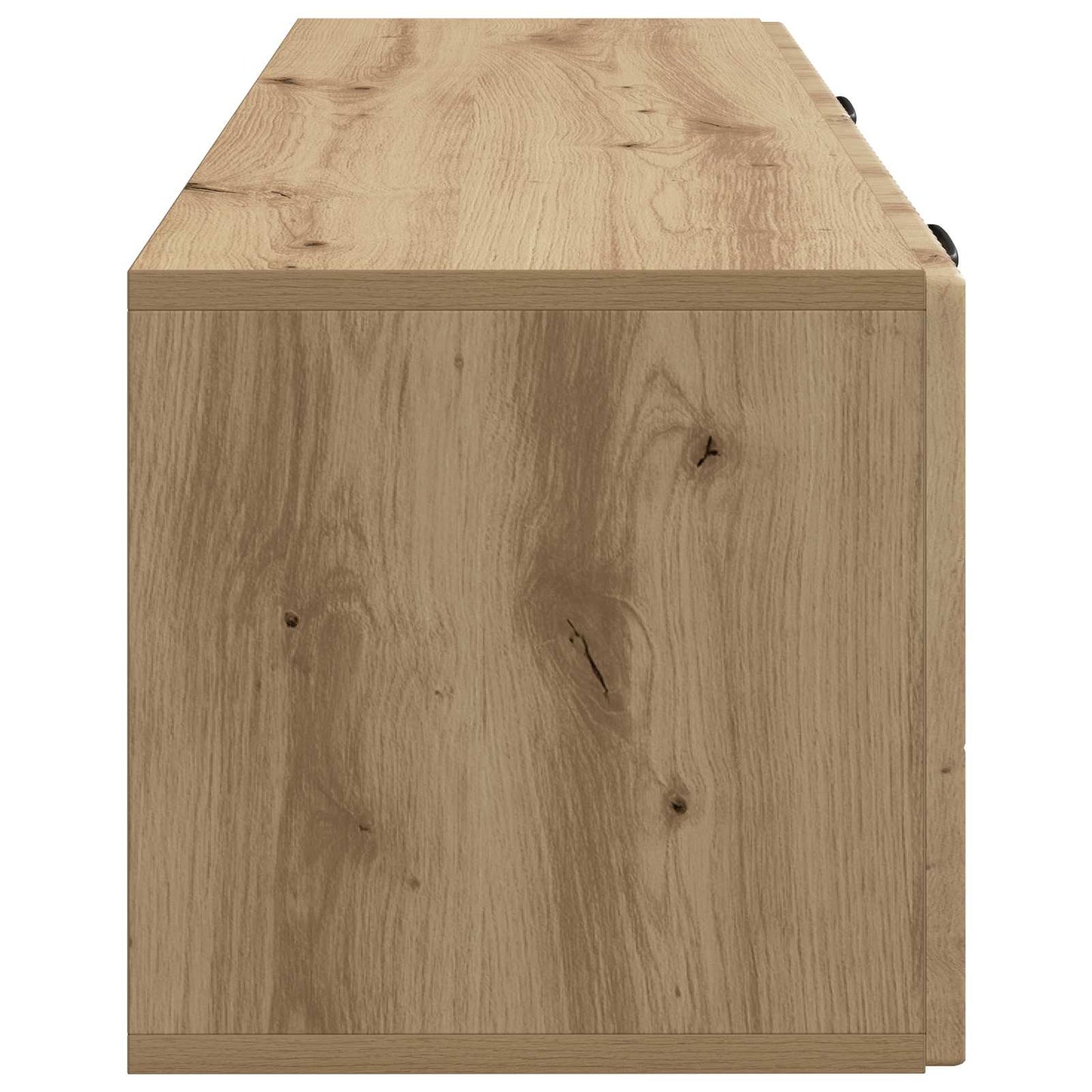 Fali TV szekrény 98 x 31 x 30 cm Kézműves Tölgy Szerelt Fa