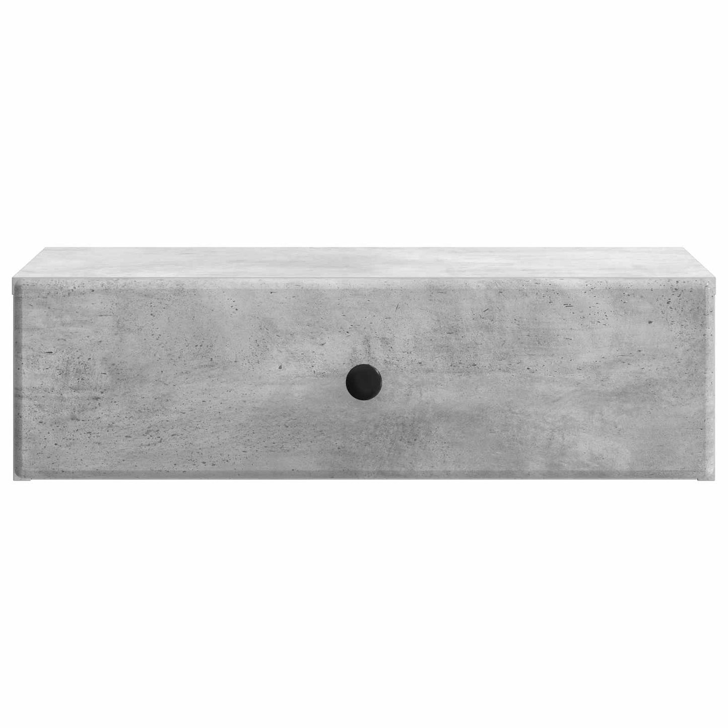 Fali oldaltábla Betonszürke 59 x 34,5 x 17 cm Szerelt Fa