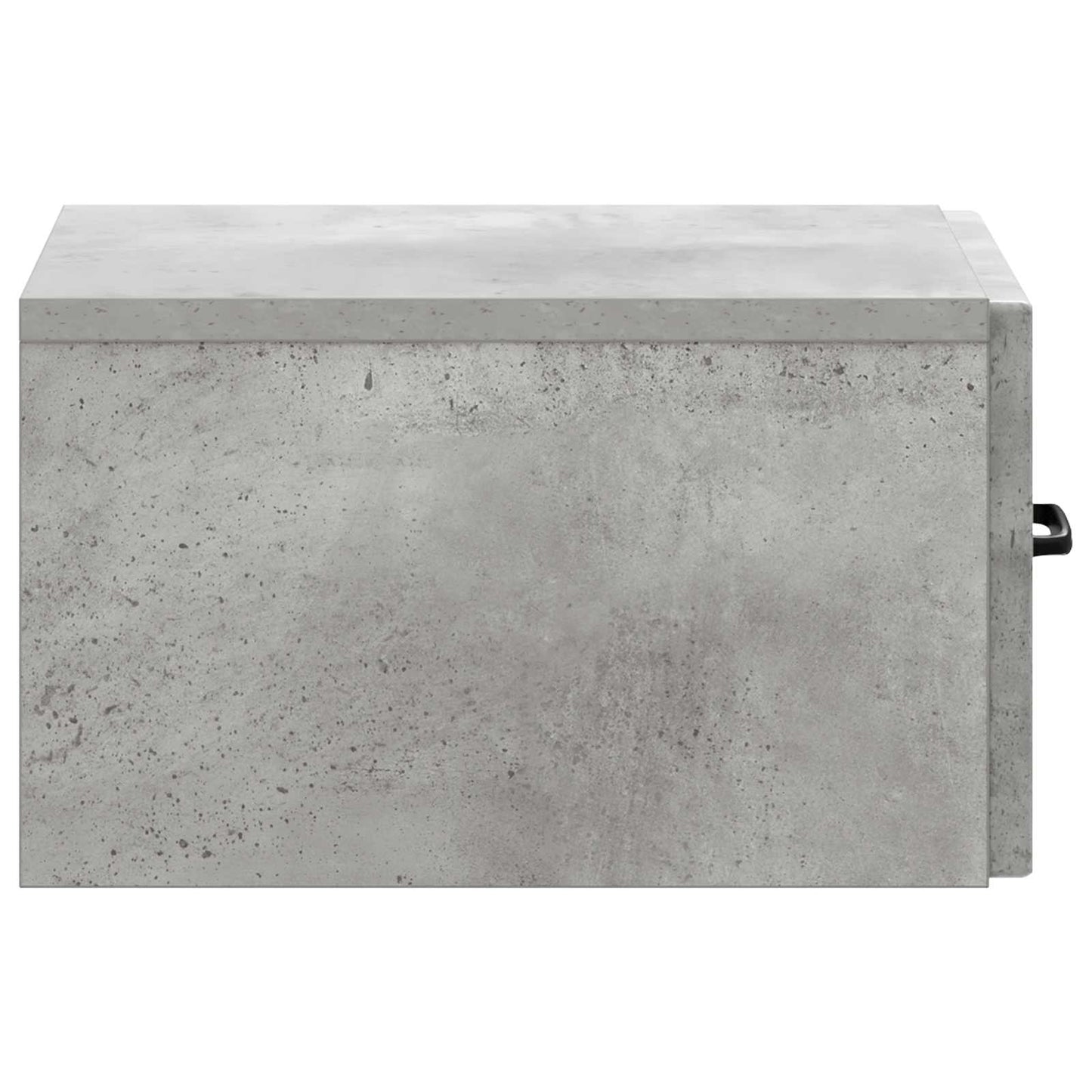 Fali oldaltábla Betonszürke 59 x 34,5 x 17 cm Szerelt Fa