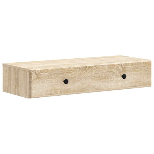 Fali oldaltábla Sonoma Tölgy 87,5 x 34,5 x 17 cm Szerelt Fa