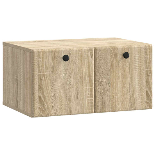 Fali TV szekrény 59,5 x 41 x 30 cm Sonoma Tölgy Szerelt Fa