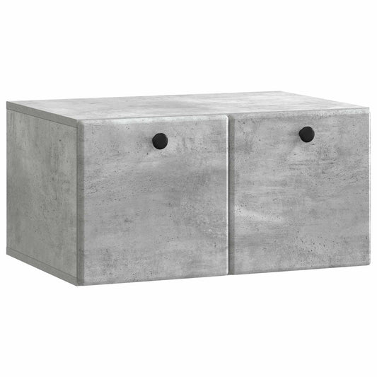 Fali TV szekrény 59,5 x 41 x 30 cm Betonszürke Szerelt Fa