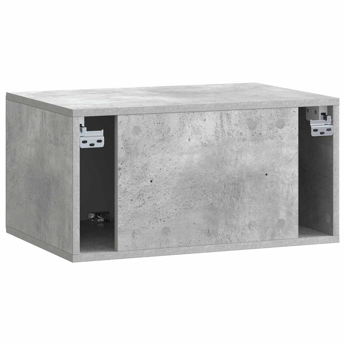 Fali TV szekrény 59,5 x 41 x 30 cm Betonszürke Szerelt Fa