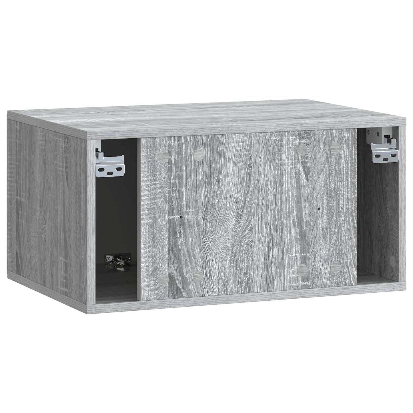 Fali TV szekrény 59,5 x 41 x 30 cm Szürke Sonoma Szerelt Fa