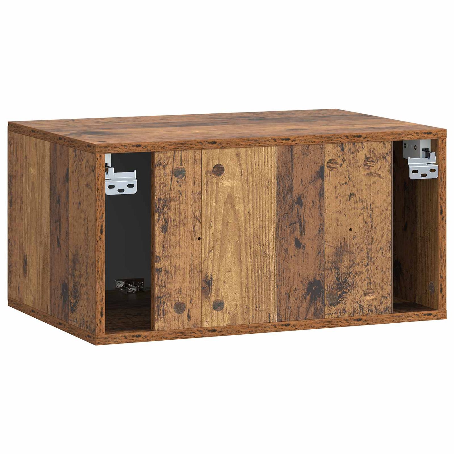 Fali TV szekrény 59,5 x 41 x 30 cm Antik Fa Szerelt Fa