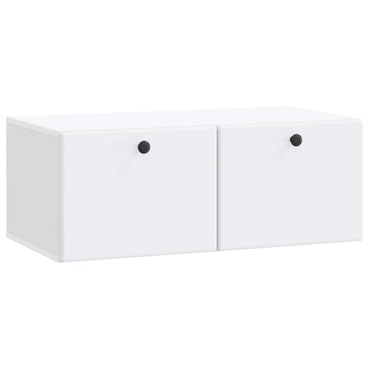 Fali TV szekrény 78,5 x 41 x 30 cm Fehér Szerelt Fa