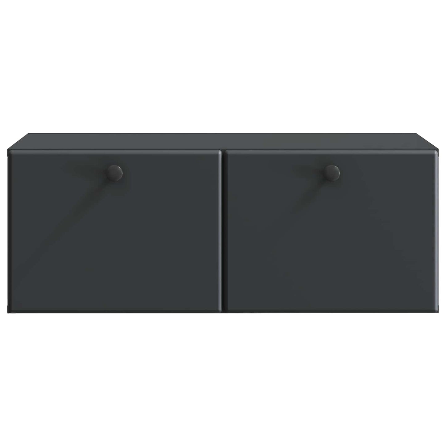 Fali TV szekrény 78,5 x 41 x 30 cm Fekete Szerelt Fa