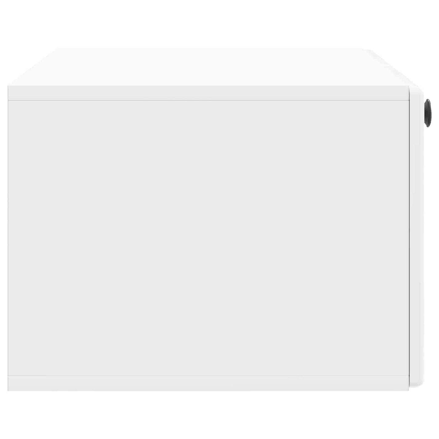 Fali TV szekrény 78,5 x 41 x 30 cm Magasfényű Fehér Szerelt Fa