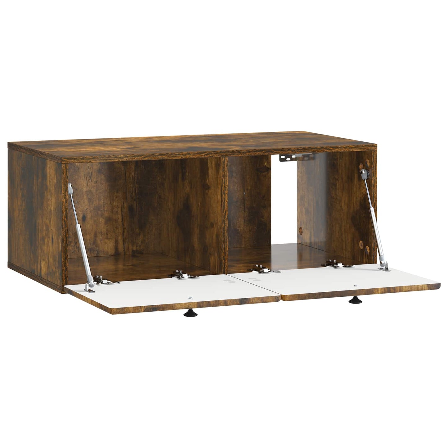 Fali TV szekrény 78,5 x 41 x 30 cm Füstös Tölgy Szerelt Fa