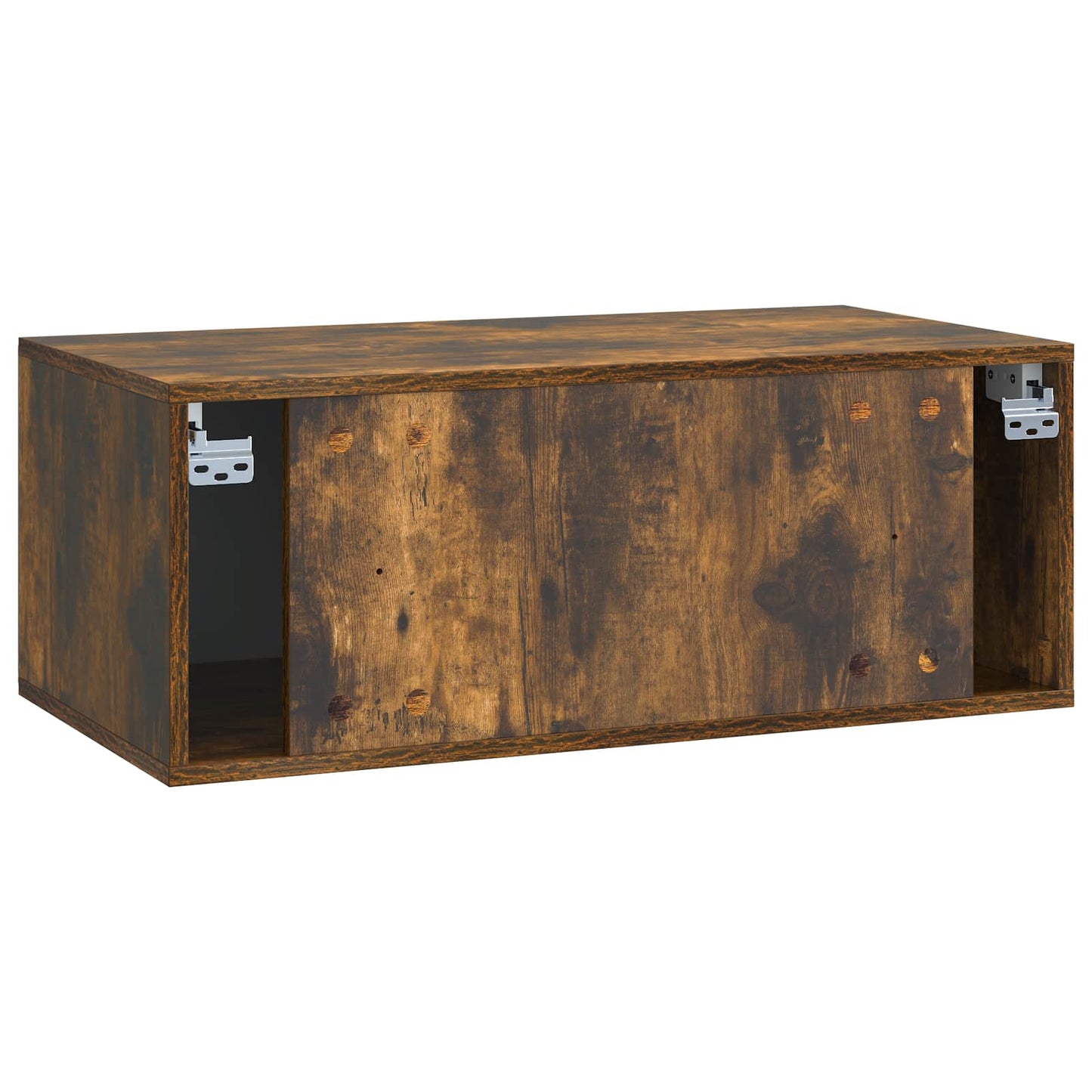 Fali TV szekrény 78,5 x 41 x 30 cm Füstös Tölgy Szerelt Fa
