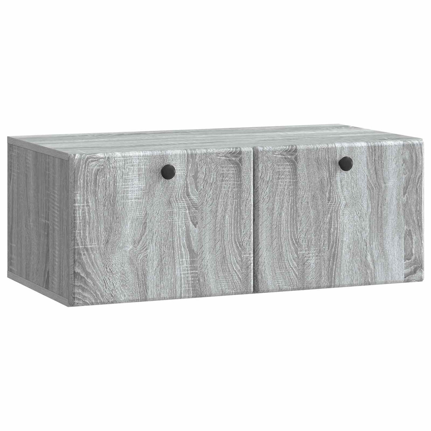 Fali TV szekrény 78,5 x 41 x 30 cm Szürke Sonoma Szerelt Fa