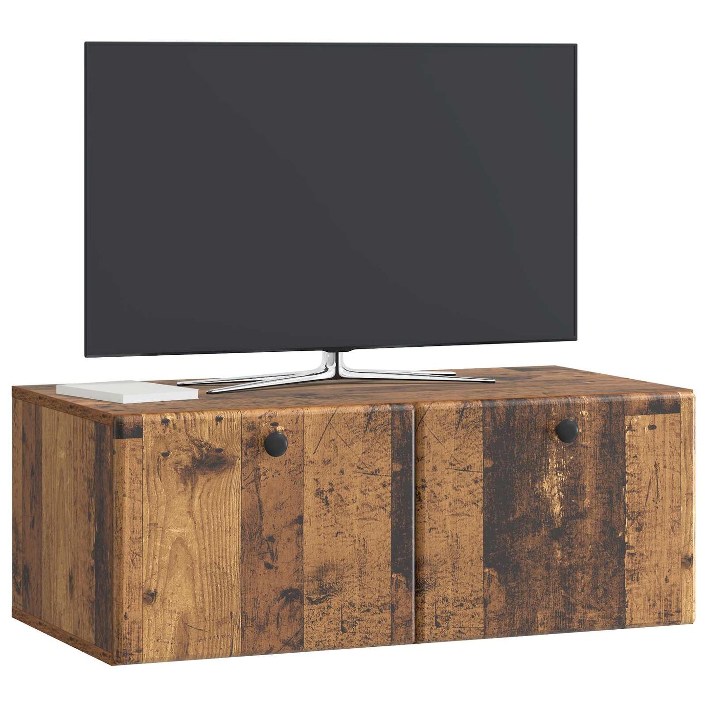 Fali TV szekrény 78,5 x 41 x 30 cm Antik Fa Szerelt Fa