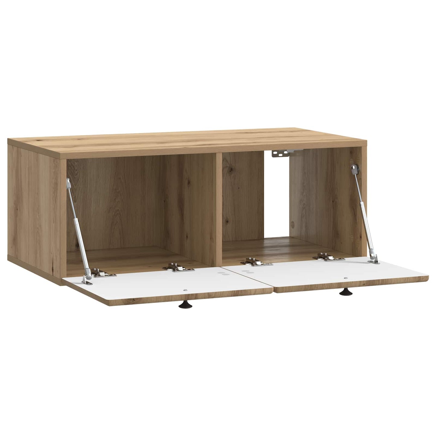 Fali TV szekrény 78,5 x 41 x 30 cm Kézműves Tölgy Szerelt Fa