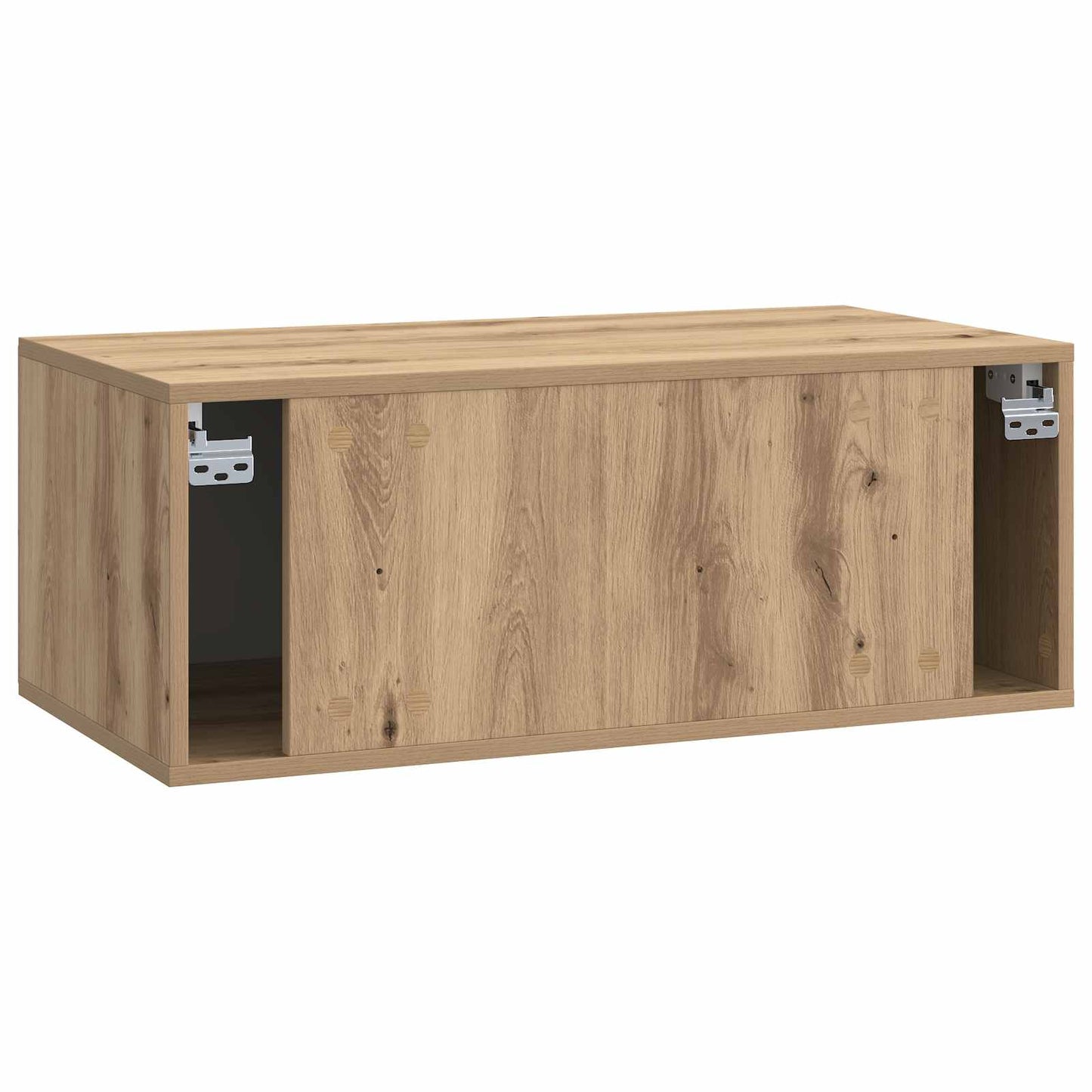 Fali TV szekrény 78,5 x 41 x 30 cm Kézműves Tölgy Szerelt Fa