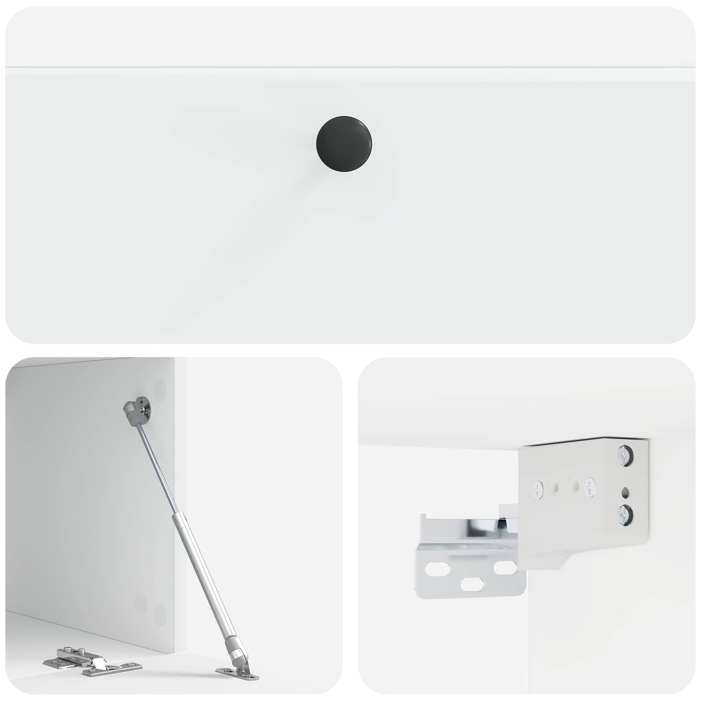 Fali TV szekrény 98 x 41 x 30 cm Fehér Szerelt Fa
