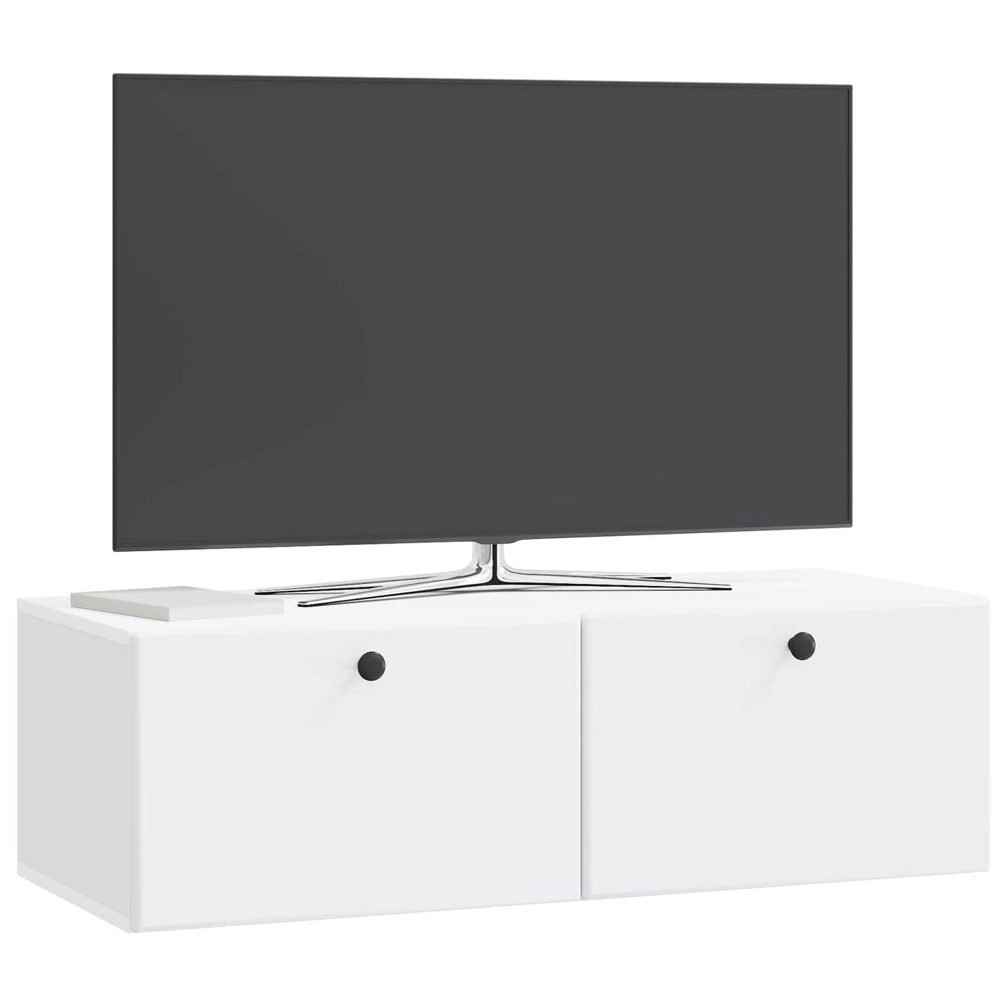Fali TV szekrény 98 x 41 x 30 cm Fehér Szerelt Fa